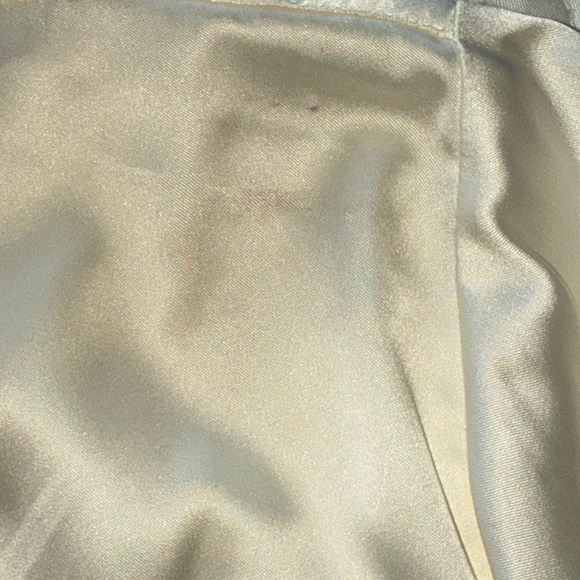 NWT Investments Cream Satin Button Down Shirt Plus Size 18W - Picture 7 of 13